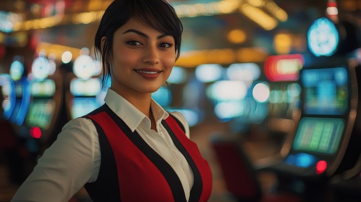 Tampilan permainan Domino QQ di platform plazaslot dengan meja permainan dan kartu domino